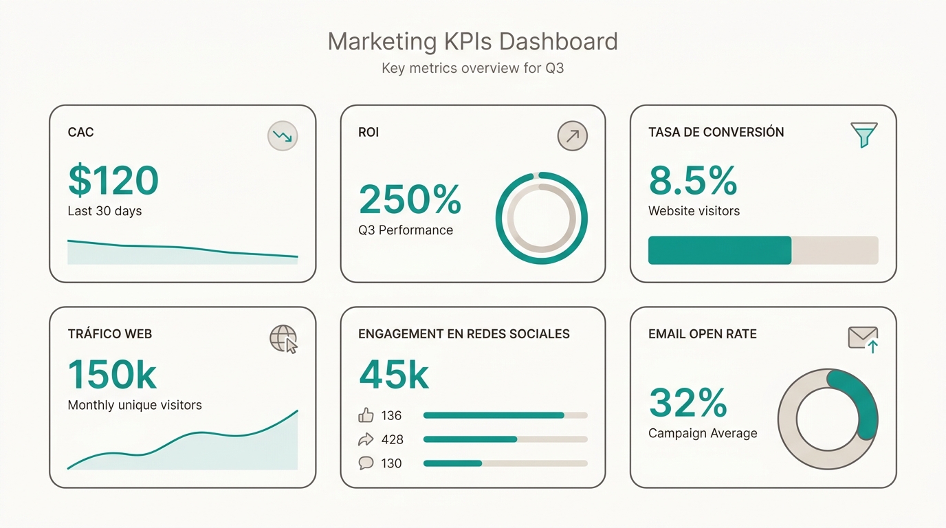 KPI marketing: 10 ejemplos que todo equipo debería medir